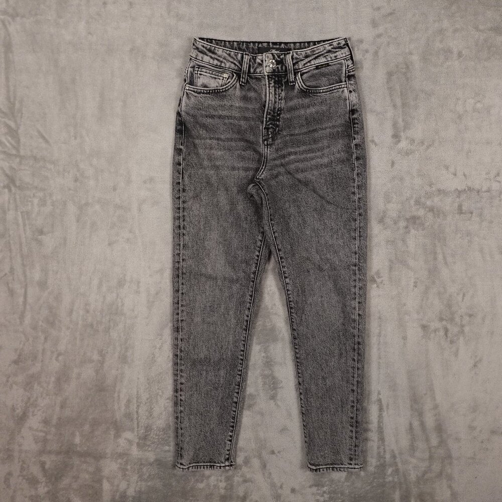 Mavi jeans 90's mom jean women's 24 black acid wash Mavi Gold